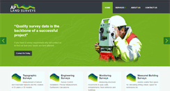 Desktop Screenshot of aplandsurveys.com