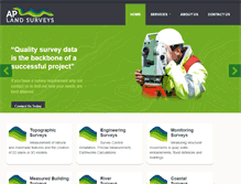 Tablet Screenshot of aplandsurveys.com
